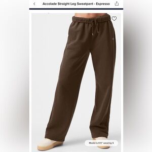 Alo Accolade Straight Leg Sweatpants